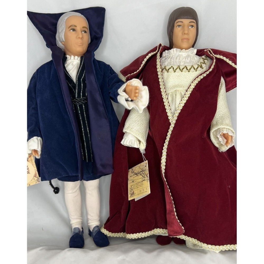 Effanbee‎ New World Collection Christopher Columbus & King Ferdinand Dolls 16"